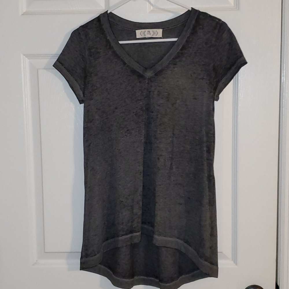 Pink Rose high low shirt
